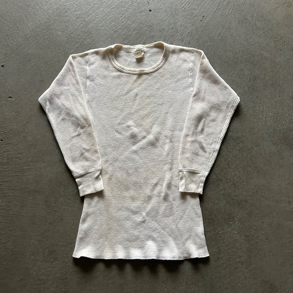 Vintage 90s Northwest Territory Thermal Long Sleeve Shirt Size XL White Waffle